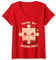 Womens You're My Missing Piece Jigsaw Puzzle Lover Gift Puzzler Pun V-Neck T-Shirt
