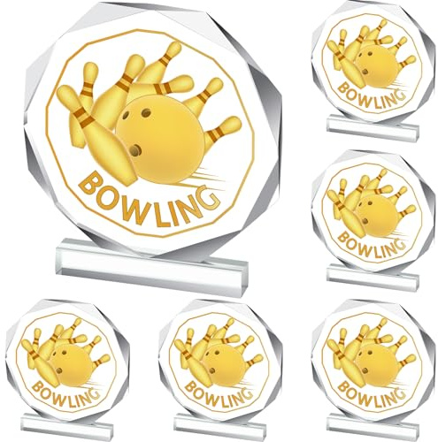 Anglechic 6 Piezas De Acrílico Trofeo Deportivo Pulgadas, Placas Concurso Deportivo, Regalo, Trofeos Participación En Equipo Para Premio, 4.72 X