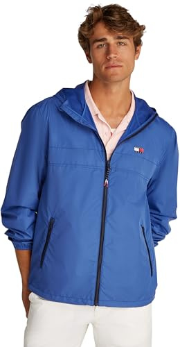 Tommy Jeans Herren Tjm Lw Chicago Jacket Ext Dm0dm20204 Windbreaker-Jacke, Blue (Tempo Blue), L EU