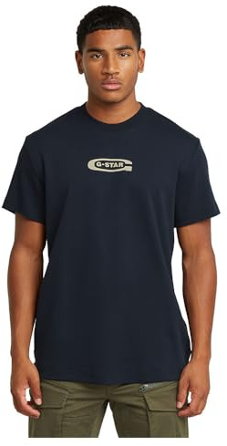 G-Star Men's Old Skool Logo T-Shirt, Blue (salute D25967-C812-C742), L