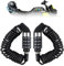 Bike Helmet Lock Combination, Multi-Function Heavy Duty Bicycle Lock, Portable 4-Digit Password Helmet Lock, Metal Alloy Motorcycle Helmet Lock, Anti Theft Black Bike Lock Cable for Scooter Luggage
