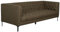 MR. DEKO® Lounge Sofa Troia Dreisitzer Green | Sofa & Couch | Polstersofa Wohnzimmer Möbel | Bodensofa in modernem Design | Kleines Sofa als Couch 3-Sitzer | HxBxT ca. 74x205x85 cm | Polstercouch