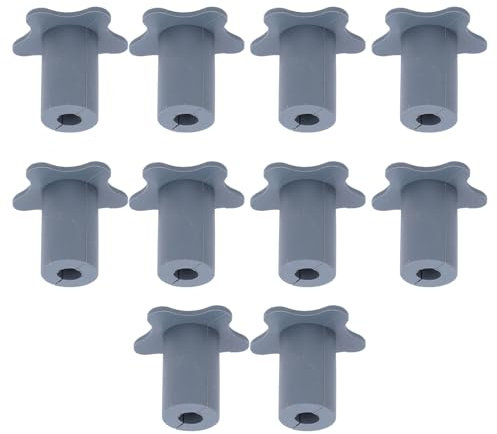 Satellitenkabelführungsset, 10 Stück Silikon-Wanddurchführungen für Kabel 5/8 Zoll 16 Mm Antennenkabel, Kabelführungsset Silikon-Wanddurchführungen für Kabel, (Gray)