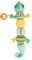 Beruhigungs-Musik Spielzeug Caterpillar - Baby Geschenk Geburtsgeschenk für Babys 0-3-6-12 Monate Krabbelrolle Baby Musikalisches Raupe Spielzeug Plüschtier mit Rassel (Grün)