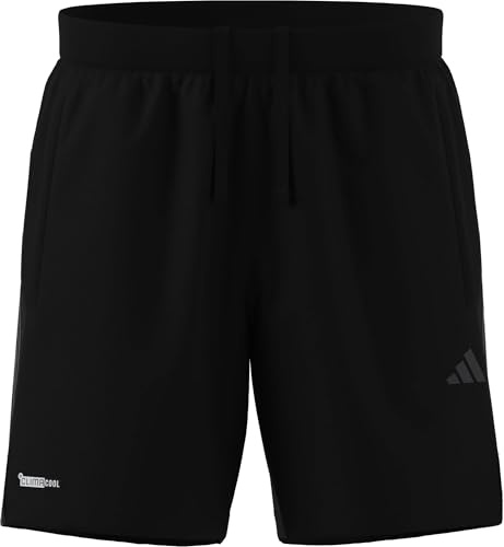 adidas Herren Tech Essentials Workout 3 Stripes Shorts, Black, M 7 inch