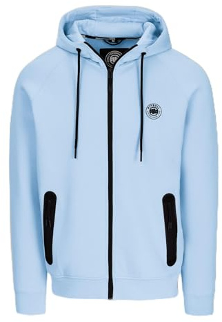 PITBULL - Sweatshirt Herren mit Kapuze und Reißverschluss Dogwood, Hoodie mit Zip Kontrastierende Verarbeitung, Zipper Jacke, Herren Kapuzenpullover, Kapuzenjacke, Sweatjacke