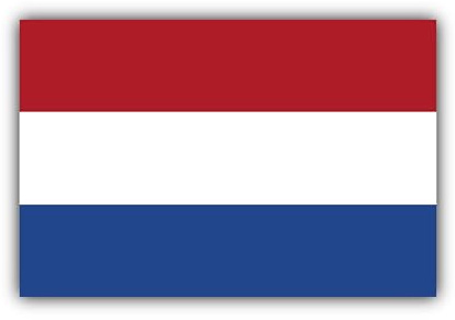 20 Stück Holland Aufkleber 8x5 cm/Niederlande Sticker Flagge - Autoaufkleber Fahne mit UV Schutz für Außen-und Innenbereich