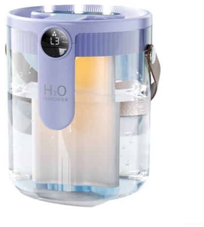 Portable Humidifier 1.5L Wireless, Adjustable Three Spray Modes for Ultimate Comfort, Desktop Air Humidifier Quiet Operation for Bedrooms(purple)