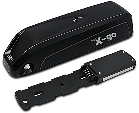 X-go Hailong Ebike Akku 36V 10AH Ersatzakku Li-ion Akku mit 42V Ladegerät, E-Bike Bicycle Battery Batterie, Lithium Ionen Akku für Elektrofahrrad und Pedelec für 300W 350W 500W 750W Motorleistung