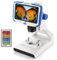 Andonstar AD205 Microscope numérique à pièces LCD USB pour Enfants, grossissement 200x, Zoom, écran de 5 Pouces, caméra Portable de Laboratoire avec Diapositives d'échantillons