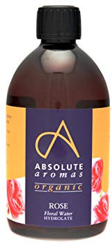 Absolute Aromas Eau de Rose Bulgare Certifiée Biologique 500ml - Tonique facial en spray pur, naturel, nourrissant et hydratant - convient à tous les types de peau