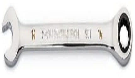 GearWrench Llave combinada de trinquete de 14 mm con arco oscilante de 4 grados de 12 puntos - 86914