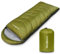Yordawn Schlafsack Outdoor Camping für Erwachsene Kinder, Schlafsäcke Sommer Winter 3-4 Jahreszeiten, Deckenschlafsack Ultraleicht Sleeping Bag Kleines Packmaß Reiseschlafsack Wasserdichter, Olive