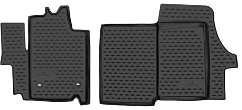 WALSER XTR Gummi Fussmatten Auto für FIAT Ducato (250) 2011-2021, 100% passgenaue Auto Fußmatten, robuste Universal Fußmatte Auto, Gummimatten Auto, Auto Fussmatten Gummi