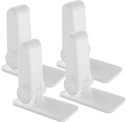 4Stück Kindersicherung für Türen, Ohne Bohren kinder Fenstersicherung, Selbstklebend Multifunktionen Türdrückerschloss, Wiederverwendbar Schubladen Kindersicherung, Türsicherung für ﻿