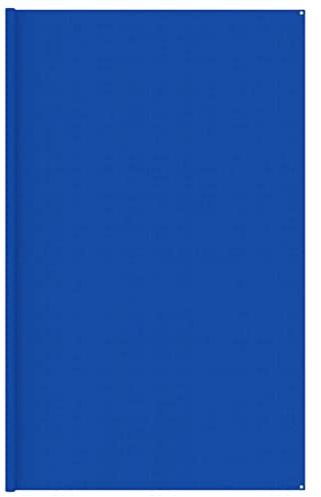 vidaXL Tent Carpet 400x500 cm - Outdoor Rug Made from High-Density Polyethylene (HDPE) for Camping, Blue, Weather Resistant, Easy to Clean with Integrated Eyelets.