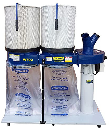 CHARNWOOD W792CF Professional Quality Dust Extractor 2200w, 240v, 1 Micron