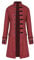 TSIRNK Medieval & Steampunk Costume - Men's Halloween Costume (Red, L)