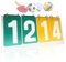 WishesMar 4-Stellig Tragbare Flip Anzeigetafel 4 Ziffern Kerbe Zähltafel Wettkämpfe Sportanzeigetafel Punktetafel Punktezähler für Basketball Badminton Volleyball Tischtennis Fußball #C