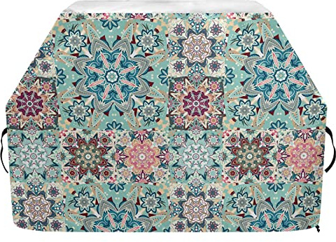 Bunte Blumen-Grillabdeckung, 165 cm, robuste Grillabdeckung, staubabweisend, Smoker-Abdeckungen für den Außenbereich