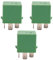 FYOBOT 3X 12V 35A 5 Broches Refroidissement Radiateur Ventilateur Relais Vert 6547TX pour 206 207 306 307 406 407 807