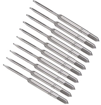 CoCud 5-Paare Handliches Gewindebohrer M1 x 0.25 Hochleistungsstahl | Schraube Anzapfen Kegel Böden Gewindebohrer, Gewinde Metrisch, für Maschine Gewinde Reparatur