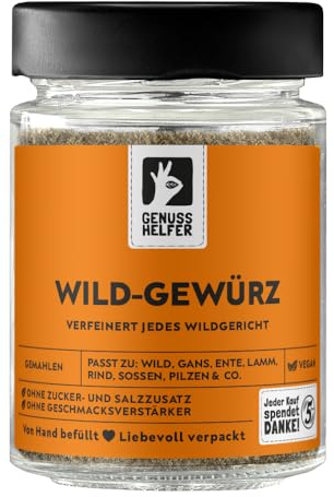 Bremer Gewürzhandel Wild-Gewürz, gemahlen, herzhafte Gewürzmischung für Fleischgerichte, perfekt für Wildfleisch wie Reh, Ente und Hase, 55g im Glas