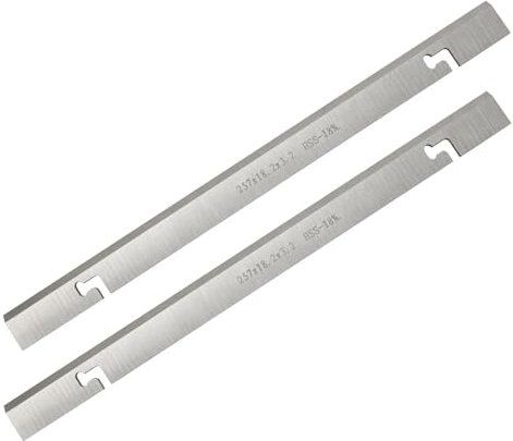 1 Pair 257mm HSS Wood Planer Blade 257 X 18.2 X 3.2mm Thicknesser Knife Compatible With Fox F22-561 MacAllister COD1500PT Axminster CC10T
