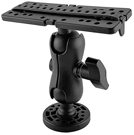 JNTECH Fish Finder Mount Base, Swivel Fish Finder Mount Base, GPS Electronics Fishfinder Holder, 360 Degree Rotating Electronics Fishfinder Holder, Fishfinder Mounting Bracket for Marine Boat