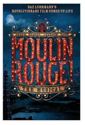 DESHVA Moulin Rouge Musikposter auf Leinwand, Schlafzimmer, Dekoration, Sport, Landschaft, Büro, Raumdekoration, Geschenk, ungerahmt, 30 x 45 cm