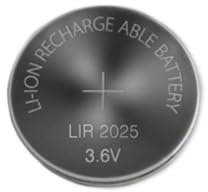 BenjiPower - Pilas de botón recargable de litio LIR2025, sustituye a las pilas de botón CR2025, por ejemplo, placa base, calculadora de bolsillo, velas eléctricas, ordenador de bicicleta, juguetes,