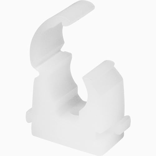 Single 15mm Hinged Pipe Clips (100 pcs)