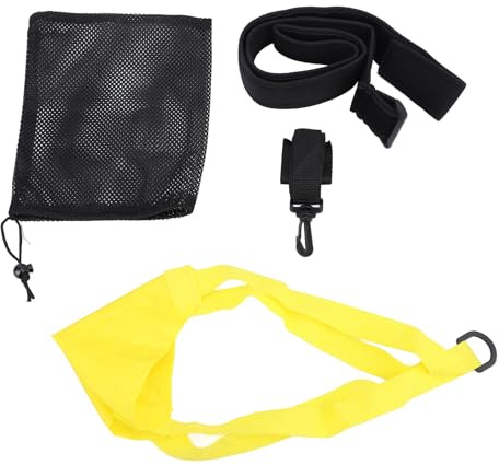 Professionelles Schwimm-Fallschirm-Trainingsset, Sicheres Schwimm-Widerstands-Trainingsgürtel-Set, für Schwimmen, Wassersport