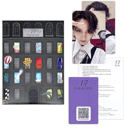 SEVENTEEN - BEST ALBUM [17 IS RIGHT HERE] (Wevers Albums Ver.) Card Holder + Qr Card + Photocard + User guide + 2 Pin badges + 4 Extra Photocards