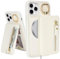 SailorTech Phone Case for iPhone 11 Pro Phone Case with Card Holder, Cover for iPhone 11 Pro Case Ring Stand with Kickstand Card Slots Wallet Detachable 2-in-1 Zipper Case - White