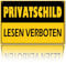 T TAKONE Privatschild Lesen Verboten - 30×20cm Lustiges Hinweisschild Deko - Perfekt für Partyraum, Außenbereich und Garage Blechschild