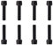 EIHI 8 Stück Mtb Lenker,M6 x 20 Mm Fahrrad Kegelschrauben,Fahrrad Schrauben,Fahrradschaftschrauben,Kegelkopf Schraube Für Mountainbike (Black)