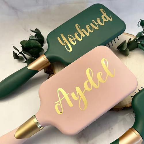 Brosse À Cheveux Personnalisée, Brosse À Cheveux À Nom, Peigne À Cheveux À Coussin D'air Pour Mariage, Brosse À Cheveux À Picots Pour Femmes, Hommes, Cheveux Lisses, Bouclés, Ondulés, Secs, Mouillés