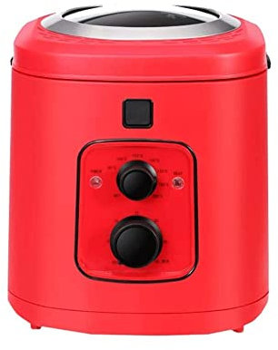 Air Fryer Home, Multifunction Oil-free Fryer Machine, Large Capacity Air Fryer, Visual Cooking, Healthy and Oil-free, Timer and Adjustable Temperature Control Air fryer (Color : White) (Red) hopeful