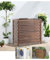 AutmDizyne Support De Fleur Climatiseur en Bois Extérieur Marron Couverture Anticorrosion Cache Exterieur Porte Plante pour La Décoration 85 100 110 120cm Ventilation Protection Solaire pour Jardin