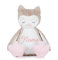 Schnoschi Kuscheltier mit Namen oder Initialen Bestickt, personalisiertes Stofftier, individuelles Schmusetier mit Wunschnamen (Eule)