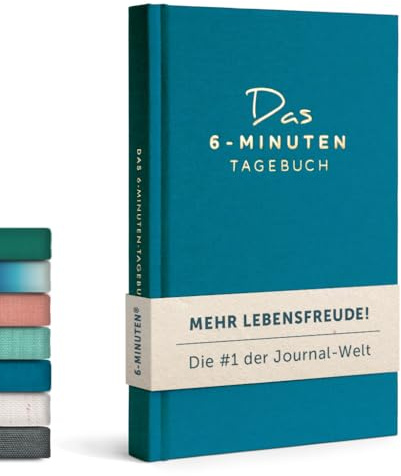 6-Minuten® Tagebuch für Erwachsene 2026 (Das Original) – Mehr Achtsamkeit, Resilienz & Selbstliebe – Dankbarkeitstagebuch, Journal Buch – Achtsamkeitstagebuch in 22 Sprachen übersetzt