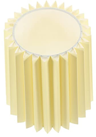 ANDRESLAD E27/E14 Lampenschirm Aus Stoff Plissiert Für Tischlampe Und Stehlampe Eleganter Und Dekorativer Lampenschirm Geeignet Für Schlafzimmer Und Wohnzimmer Vielseitig