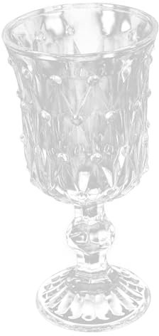 Cabilock Calice Da Vino Francese Inciso Elegante Bicchiere in Per Succhi Di Vino Design Robusto E Leggero Per Feste in Casa Casuale