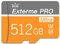 Carte Micro SD 512 Go avec adaptateur SD haute vitesse Classe 10 pour smartphone Android, tachographie, tablette et drone