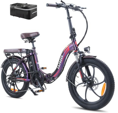 Fafrees F20 PRO E-Bike Klapprad Elektrofahrrad 20 Zoll Fatbike, 250W Motor 36V 20AH Akku, 20 * 3,0 Zoll Mountainbike Elektrofahrrad 40 Nm