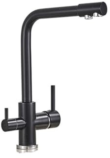 360° Rotating Kitchen Faucet - Multi-Functional Double Handle Hot & Cold Water Mixer with Purification Filter - Durable & Stylish Design