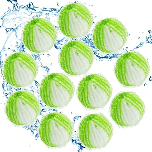 Omnikryp 12 Pcs Atrapa Pelos Lavadora, Bolas Atrapa Pelos para Lavadora | Reutilizables Quita Pelos Mascota, Eliminar el Pelo de Las Mascotas, Compatible con Todas Las Lavadoras