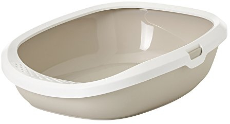 Katzentoilette Gizmo Medium mokka / weiß 44 x 35,5 x 12,5 cm