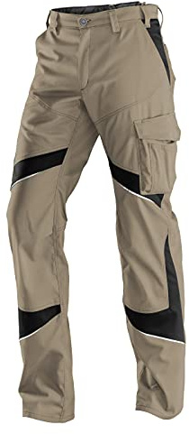 KÜBLER ACTIVIQ Hose – Hose mit ergonomischer Linienführung und Reflex-Elementen sandbraun/schwarz Gr. 64